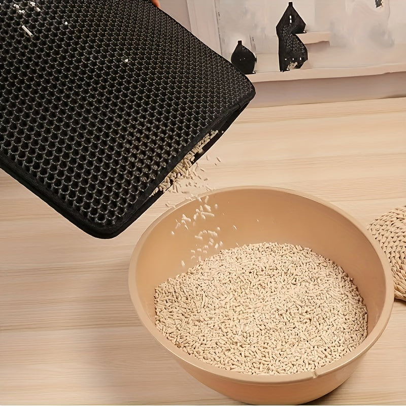 Double-Layer Cat Litter Mat