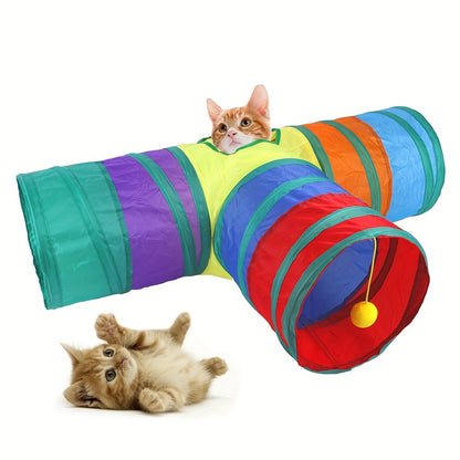 Foldable Cat Play Tunnel