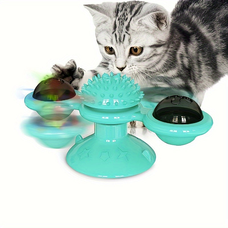 Interactive Windmill Cat Toy