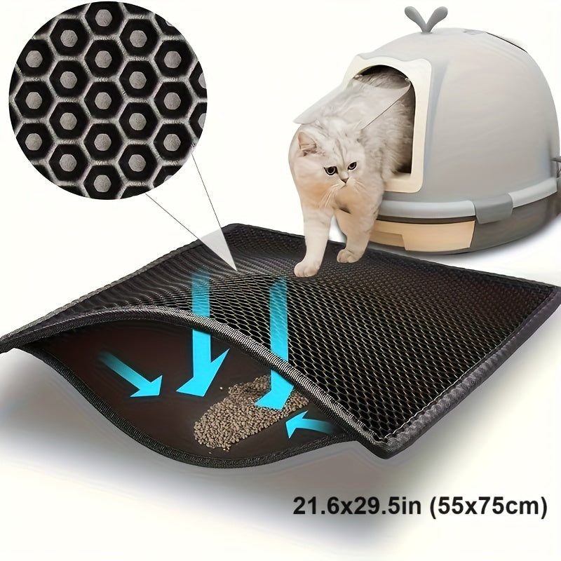 Double-Layer Cat Litter Mat