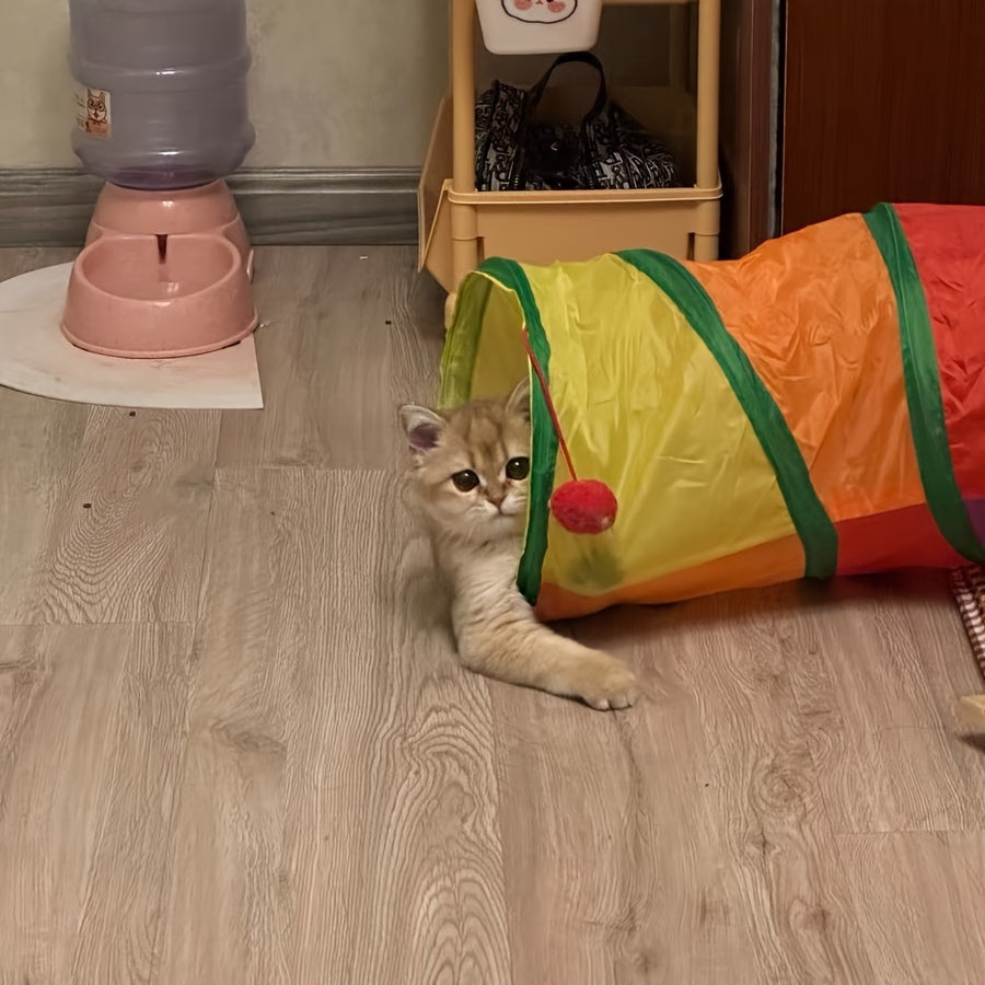 Foldable Cat Play Tunnel