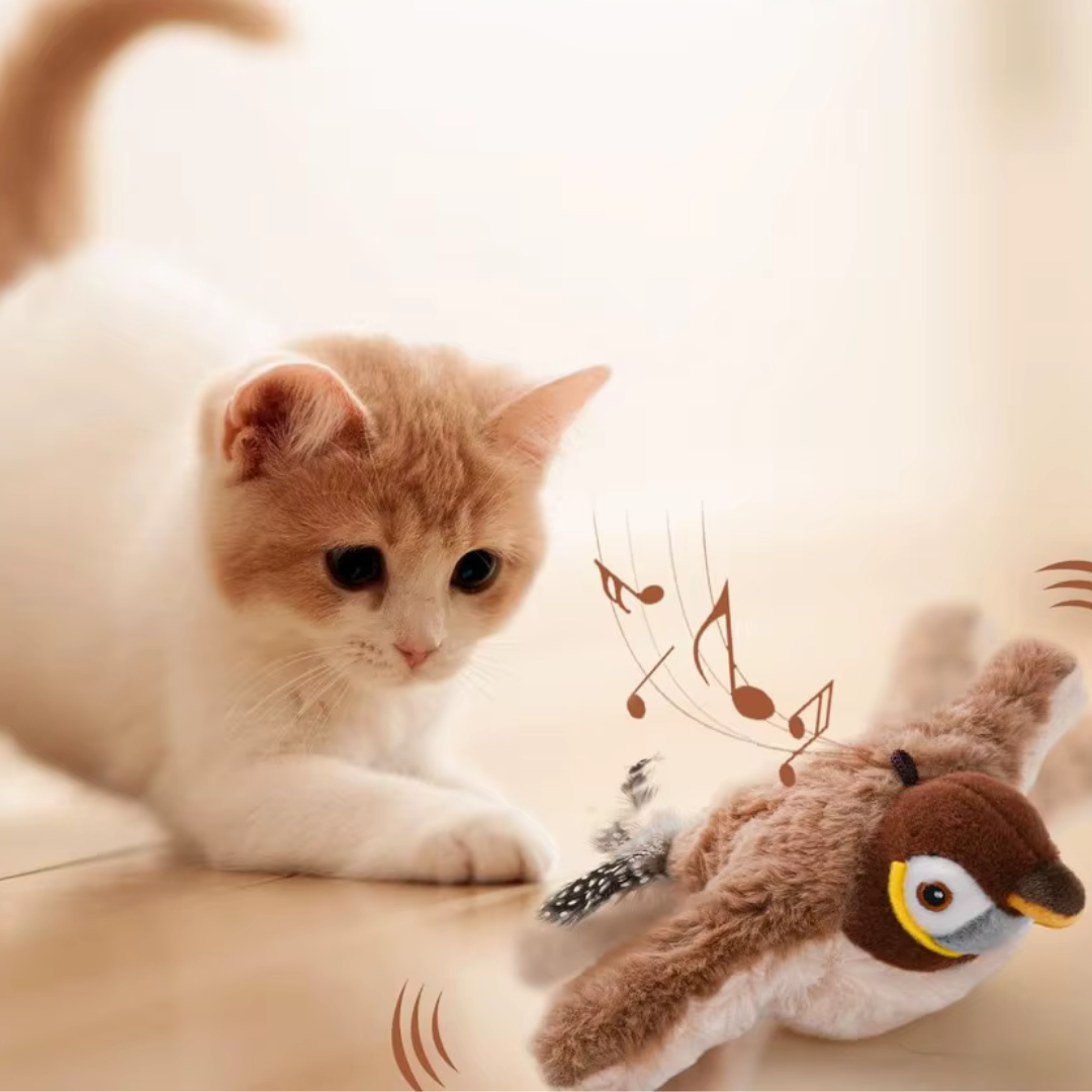 Chirping Plush Bird Toy