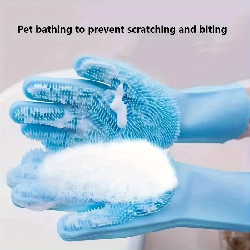 Multi-Use Pet Grooming Gloves