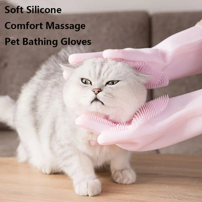 Multi-Use Pet Grooming Gloves