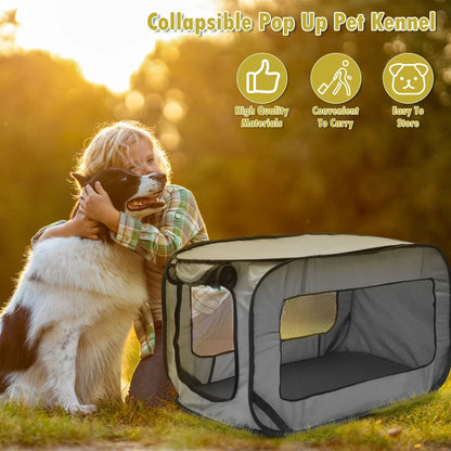 Foldable Dog Travel Crate