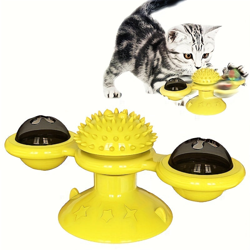 Interactive Windmill Cat Toy